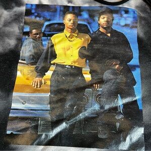 Boyz N The Hood black tie-dye hoodie size L Women’s Men Unisex Great Condition